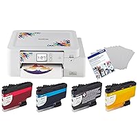 Sublimation Printer, 4-Color Sublimation Ink Cartridges and 100 Sheets Sublimation Paper (6 items)