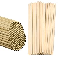 Perfect Stix - WED120-60 Count Wooden Lollipops, Cake Dowel Rod, and Craft Dowels. 1/4