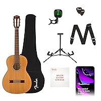 3/4 Size Acoustic Guitar Starter Kit for Beginners with Nylon Strings, Bag, Tuner, Strap, and 2-Year Warranty