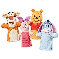 Melissa & Doug Disney Winnie the Pooh Soft & Cuddly Hand Puppets Toys For Kids Ages 2+