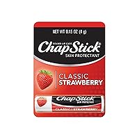 ChapStick Classic Strawberry Lip Balm Tube, Lip Care and Lip Moisturizer - 0.15 Oz