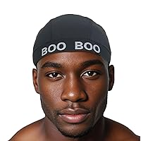 Boo Boo Deluxe Dome Cap 3 pcs-Black, Ultra Stretch and Dry Fit