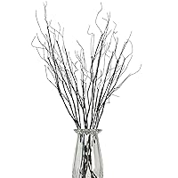 6Pcs 75cm Lifelike Dry Willow Branches Bendable Iron Wires Artificial Floral Flower Stub Stem DIY Craft Wedding Home Room Vase Office Hotel Hall Decoration