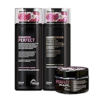 TRUSS Perfect Shampoo and Conditioner Set Bundle with Hair Mask