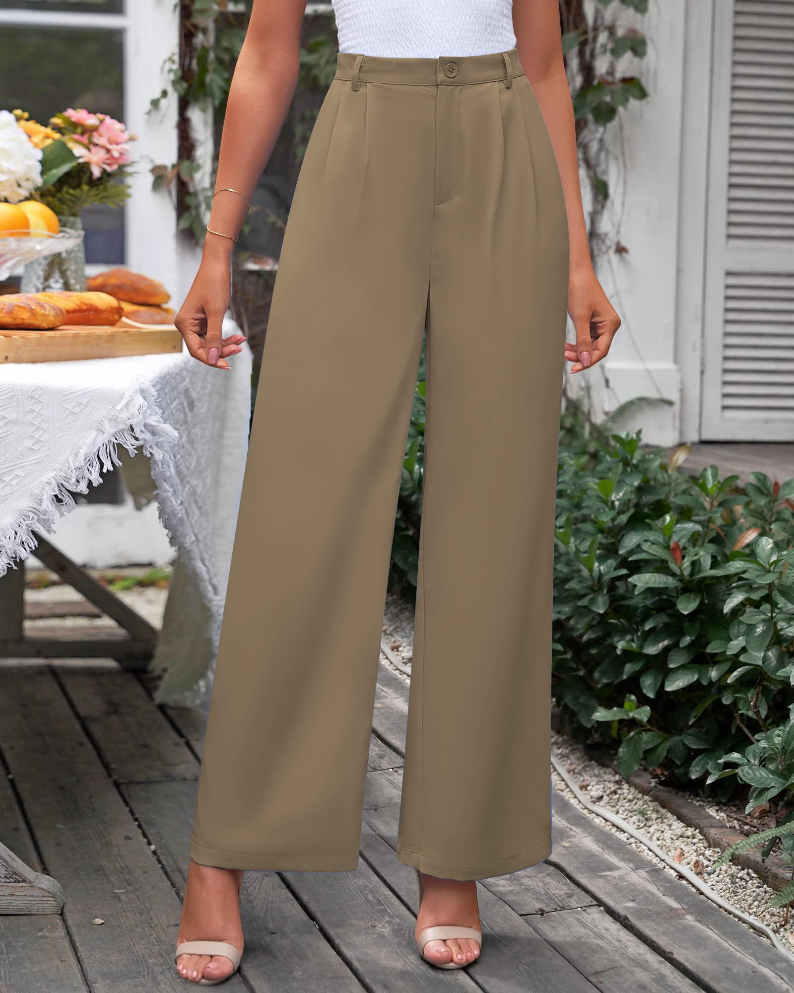 Wide Leg Pants for Women Work Business Casual High Waisted Dress