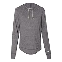 Champion Originals Women's Triblend Hooded Pullover XL Charcoal Heather