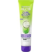 Garnier Fructis Style Curl Sculpt Conditioning Cream Gel for Bounce & Moisture, 5.1 Fl Oz, 1 Count (Packaging May Vary)