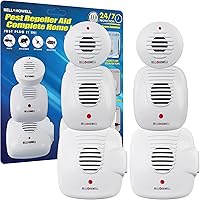 The Bell and Howell Ultrasonic Pest Repeller plug in device Complete Kit 6 Pack, Effectively Aids to repel mice, bugs, Rats, Rodents, Mosquitos, roaches, Spiders and Ants Chemical, odor and sound free