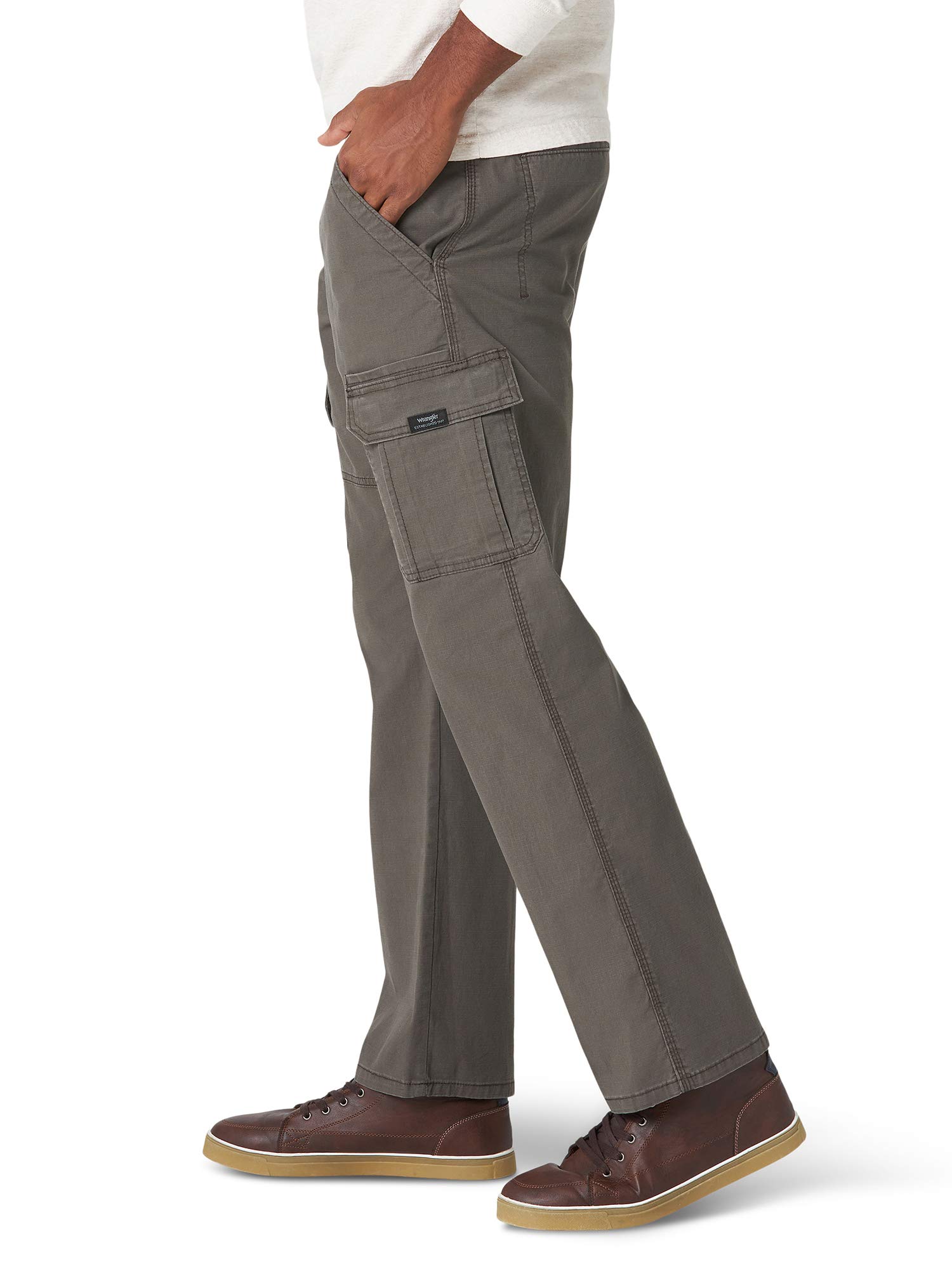 NWT MEN Wrangler Cargo Straight Fit Pant Nylon Flex Performance Flex Waist  Green | eBay