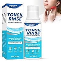 Tonsil Stone Mouthwash - Tonsil Stone Remover Oral Rinse Liquid for Soothe Tonsils Relief Bad Breath & Dry Mouth, Alcohol-Free & Fresh Smell