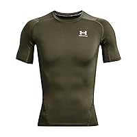 Under Armour Men's Armour HeatGear Compression Short-Sleeve T-Shirt, (390) Marine OD Green / / White, XX-Large