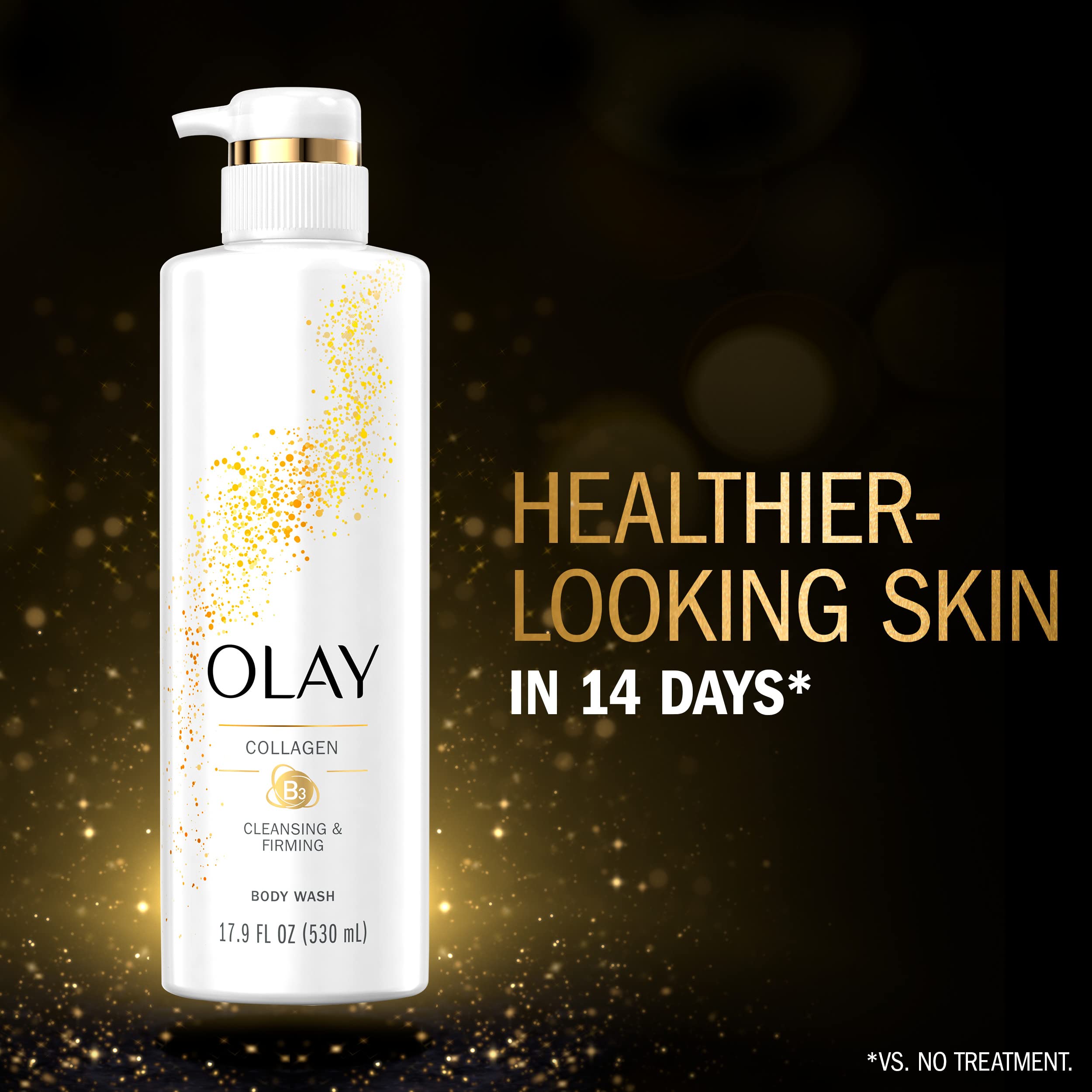 Olay Cleansing & Firming Body Wash with Vitamin B3 and Collagen, 20 fl oz (Pack of 4)