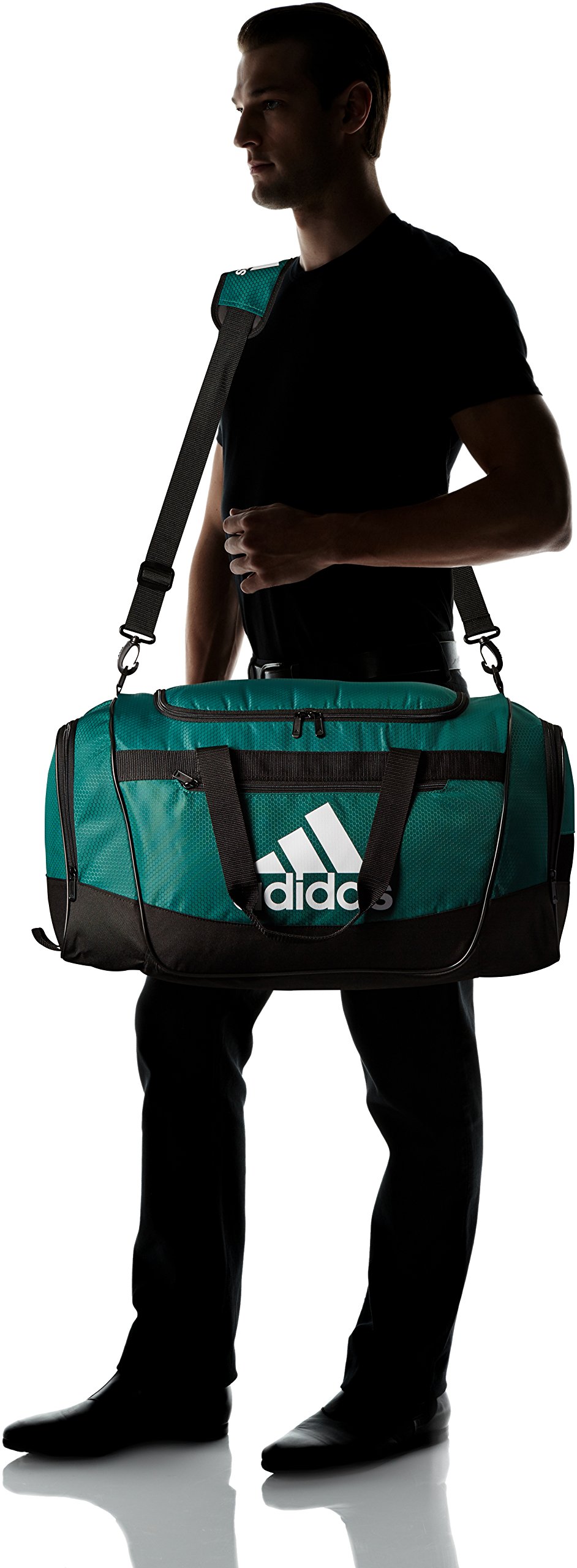Adidas Hydroshield Duffel Bag Black / Silver 24" × 12.5" ×  12" EUC | eBay