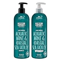 Not Your Mother's Naturals Scalp Refresh Shampoo and Conditioner Set - 98% Naturally Derived Ingredients, Sulfate-Free Shampoo and Conditioner for All Hair Types (Aquatic Mint & Sea Holly)