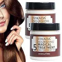 Hair Repair Cream Vikada Nourishing Magical Treatment - 5 Seconds To Restore Soft Hair, Collagen Hair Mask Vikada 80ml Keratin Hair Conditioner For Dry Damaged Hair (2pcs)