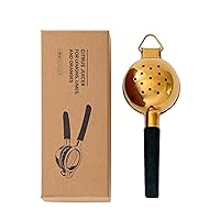 A Bar Above Heavy Duty Gold Hand Juicer For Lime, Lemon, Oranges, and Grapefruit - Premium Quality Hand Juicer for Cocktails - Fruit Juice Extractor for Bars(Gold (1 Pack)