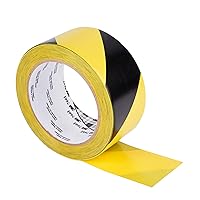 3M Striped Hazard Warning Tape 766 - High Visibility Vinyl Caution Tape for Floors, Walls and Pipes - 3