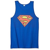 DC Comics Men's Superman Classic Logo- Tank T-Shirt