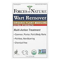 Forces of Nature Organic Wart Control - Extra Strength - 11 ml - 95%+ Organic -