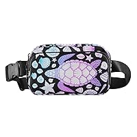 Sea Turtle Fanny Pack for Women Belt Bag Lightweight Crossbody Bags Waterproof Waist Pouch for Traveling Walking Running Hiking Cycling