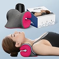 Neck Stretcher with Magnetic Therapy Cover, 2 Modes[Gentle/Strong] Pain Relief Cervical Traction Device, No Smell Neck and Shoulder Relaxer, Chiropractic Pillow for TMJ Headache Spine Alignment