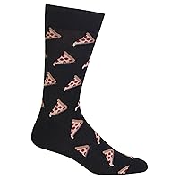 Hot Sox Men's Fun Food and Drink Crew Socks-1 Pair Pack-Cool & Funny Novelty Gifts