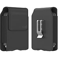 CoverON Holster for Motorola Razr (2023) Razr+ Razr (2020/2019) - Cell Phone Case with Belt Clip ID Card Carrying Vertical Leather Pouch with Case On