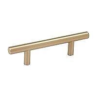 Amerock | Cabinet Pull | Golden Champagne | 3 inch (76 mm) Center to Center | Bar Pulls | 1 Pack | Drawer Pull | Drawer Handle | Cabinet Hardware