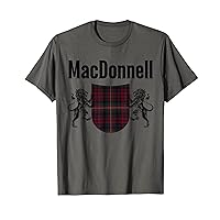 MacDonnell Clan Scottish Name Coat Of Arms Tartan T-Shirt