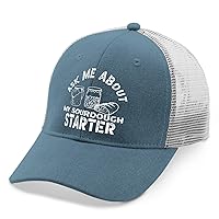 Funny Hat Ask Me About My Sourdough Starter Hats & Birthday Camping Hats & Birthday Summer Hats and Gifts