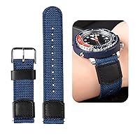 for SNE537 SRP601J1 Fashion watchband Nylon watchband 18mm 20mm 22mm Simple Replacement Men General watchband (Color : Blue, Size : 22mm)