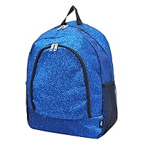 NGIL Canvas School Backpack (Glitter-Royal)