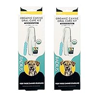 USDA Organic Dental Solutions Puppy Kit 2 Units, Kit Includes 1 Dog Toothbrush & 1 0.8oz Toothpaste, Ultra Soft Bristle & Non Toxic Toothpaste for Dogs, Designed to Clean Teeth, Xylitol Free