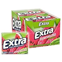 EXTRA Sweet Watermelon Sugarfree Gum, 15 Pieces (Pack of 10) - SET OF 2