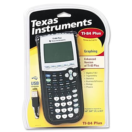 Texas Instruments TI-84 Plus Graphics Calculator, Black 320 x 240 pixels (2.8