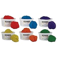 Sargent Art 1 Pound Tub of Art-Time Dough x 6 Colors, Non-Toxic, Very Malleable, Adaptable, Easy Storage, Reusable