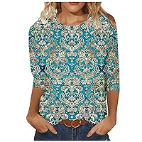 Fashion Women's St. Patricks Holiday Print Autumn and Winter Casual Round Neck Printed Womens Fashion Tops