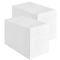 Vplus 400 Pack Premium Quality Guest Towels Disposable Dinner Napkins Soft, Absorbent, Party Napkins for Wedding Reception,Parties, Dinners or Catering Events，and Everyday Use (White, 400)