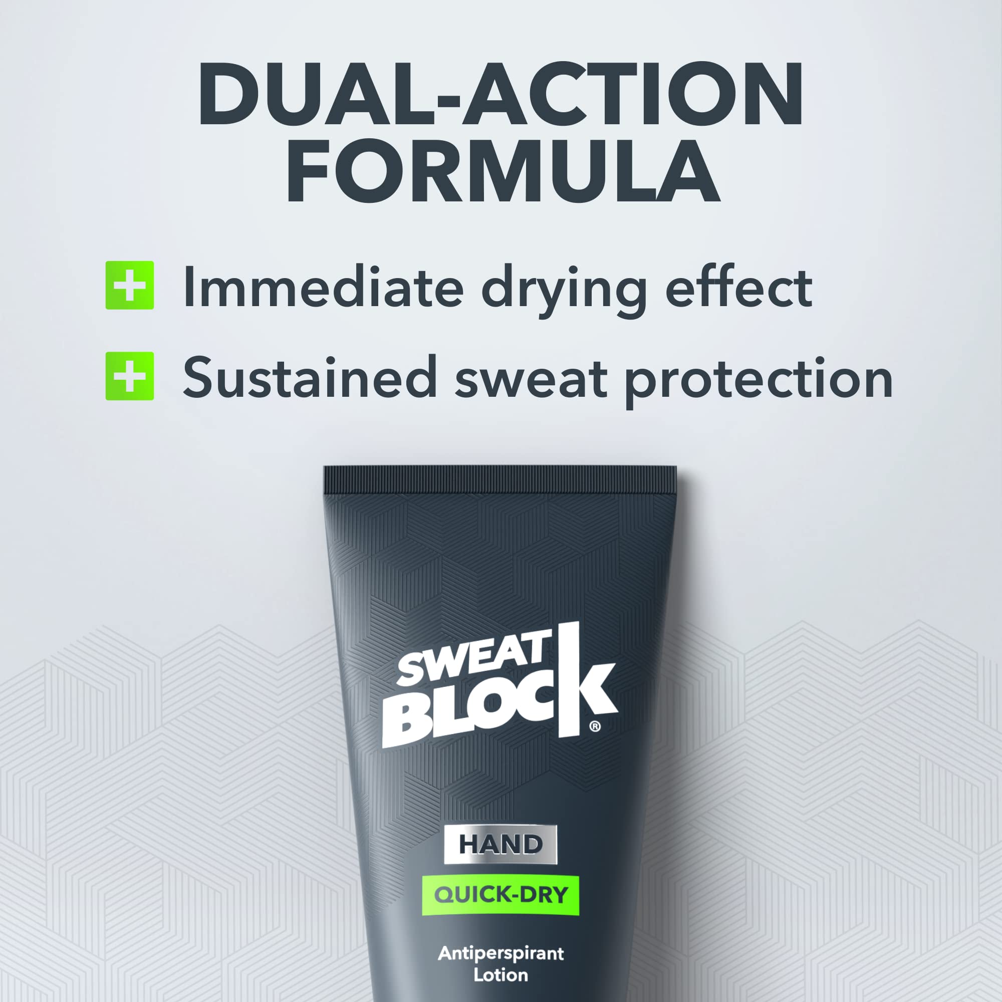 SweatBlock Antiperspirant Hand Lotion for Men & Women - Quick-Dry Hyperhidrosis Aid to Stop Excessively Sweaty Palms - Non-Irritating - Dermatologist Tested Formula - Travel Size 1.69 fl oz