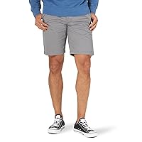 Lee Men's Big & Tall Extreme Motion Flat Front Short, Iron, 44