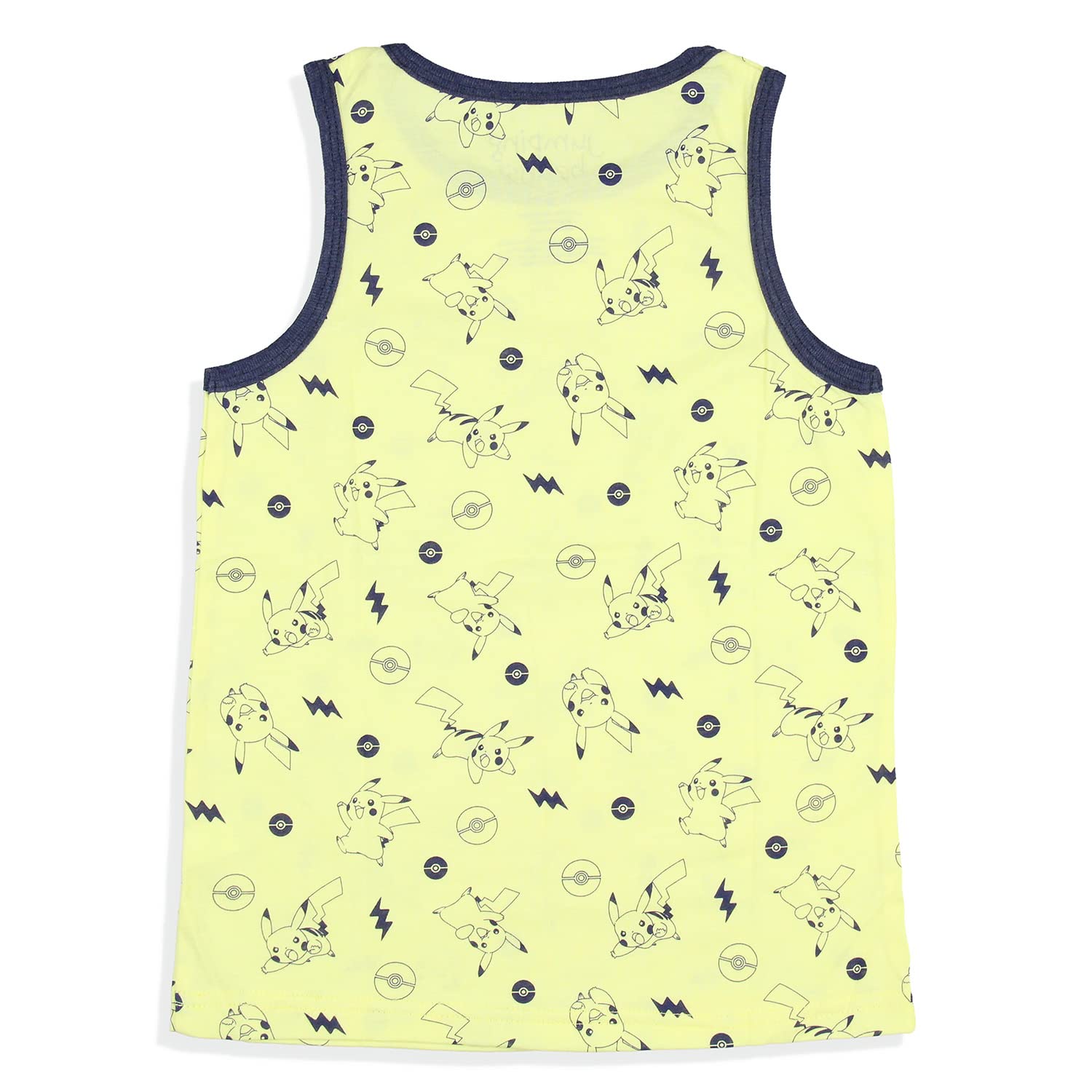 Pokemon Boys' Pickachu Energy and Transparent Ball Allover Print Gaming Kids Youth Tank Top