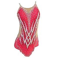 Pink Camisole Rhythmic Gymnastics Uniform for Girls Elegant and Comfortable Dance Outfit for Performance