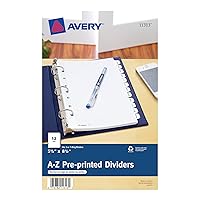 Avery A-Z Dividers, 12-Tab Set, 8-1/2