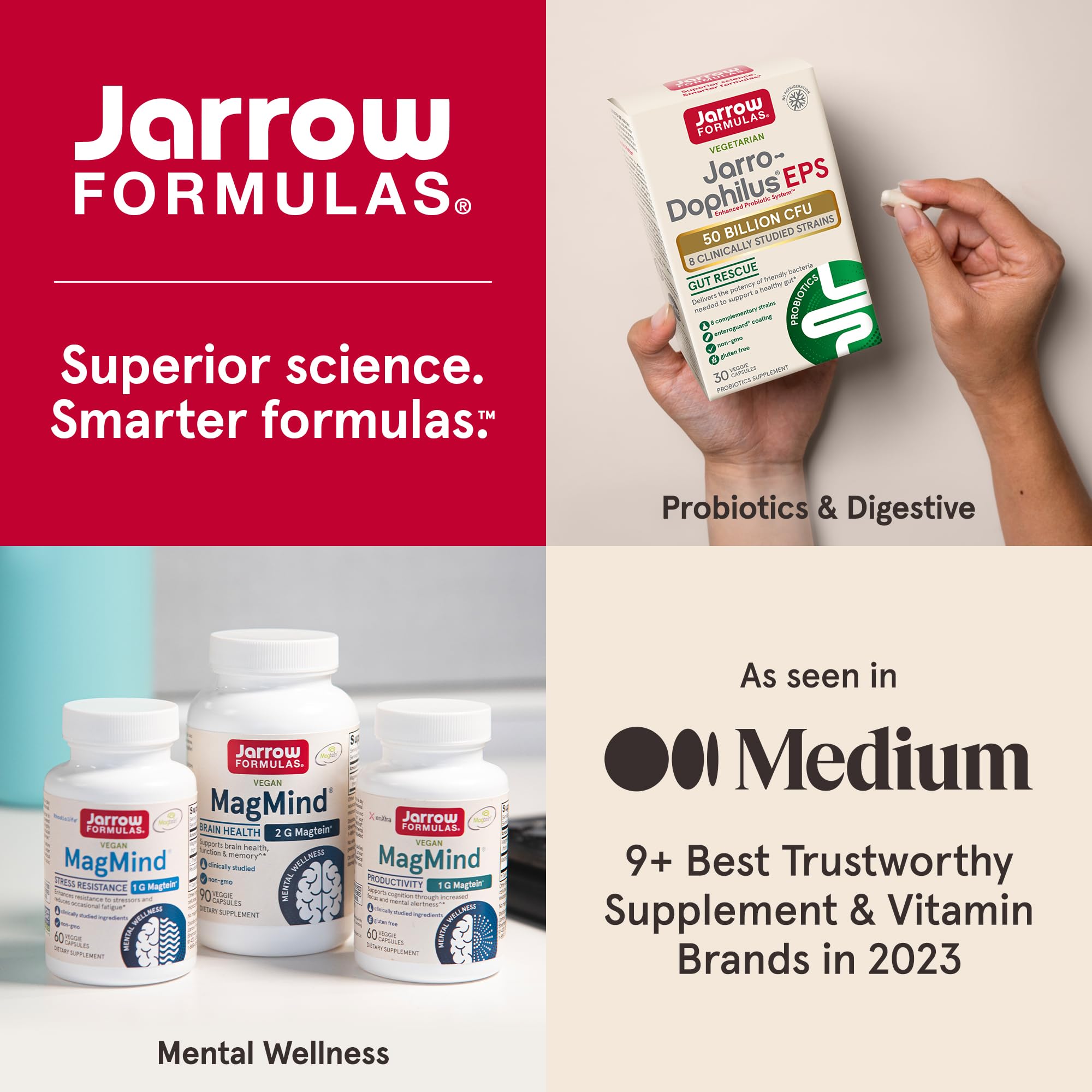 Jarrow Formulas BoneUp Three Per Day - 90 Capsules - 30 Servings - For Bone Support & Skeletal Nutrition - Includes Naturally Derived Vitamin D3, K2 (as MK-7) & 1000 mg Calcium - Gluten Free - Non-GMO