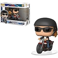 Carol Danvers on Motorcycle: Captain Marvel x POP! Rides Vinyl Figure + 1 Official Marvel Trading Card Bundle [#057/36418]