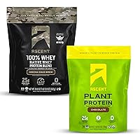 Whey + Plant Protein Powder - Mocha Cold Brew 2 lb & Chocolate 18 Servings