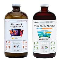 LIQUIDHEALTH Calcium with Magnesium Joint Support + Daily Multi Mineral Nutrients Energy Detox Supplement Bundle