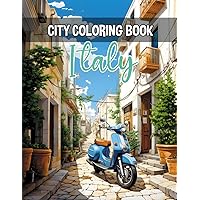 City Coloring Book (Italy): Architectural Wonders, Serene Scenes and Relaxing Cityscapes. A Stress-Relief Journey Through Italian Cities for Color in Anime Style