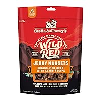 Stella & Chewy's Wild Red Jerky Nuggets Dog Treats Beef & Lamb Recipe, 6 oz. Bag