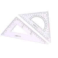Large Triangle Ruler Square Set,Triangle Protractor,2 pieces